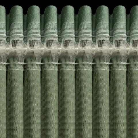 ZASŁONA GOTOWA D91 ROSA NA TAŚMIE 140 X 270 CM CIEMNOMIĘTOWY