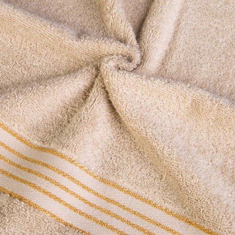 Ręcznik D Bawełna 100% Tiwano Cappuccino + Czarny (P) 2x50x90+2x70x140 kpl.