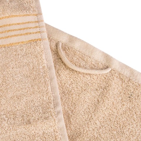 Ręcznik D Bawełna 100% Tiwano Cappuccino + Jasny Turkus (P) 2x50x90+2x70x140 kpl.