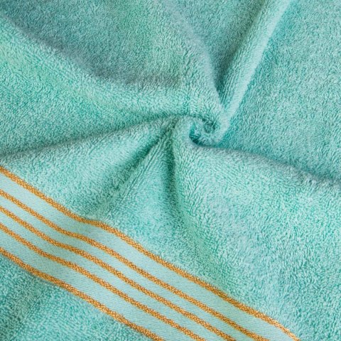 Ręcznik D Bawełna 100% Tiwano Krem + Jasny Turkus (P) 2x30x50+2x50x90+2x70x140 kpl.