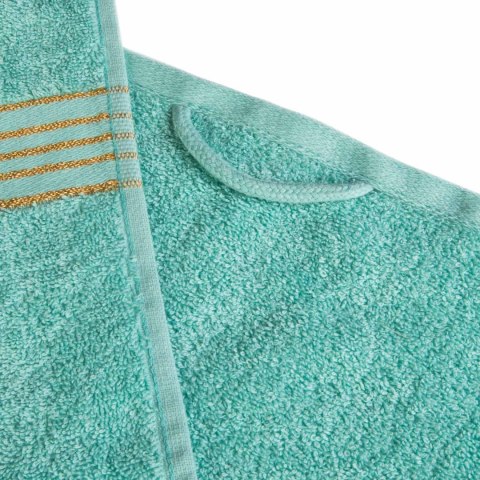 Ręcznik D Bawełna 100% Tiwano Krem + Jasny Turkus (P) 2x30x50+2x50x90+2x70x140 kpl.