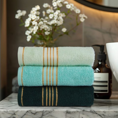 Ręcznik D Bawełna 100% Tiwano Krem + Mięta (P) 2x50x90+2x70x140 kpl.