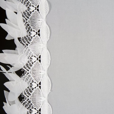 FIRANA GOTOWA LORETA 1 NA TAŚMIE 400 X 250 CM BIAŁY