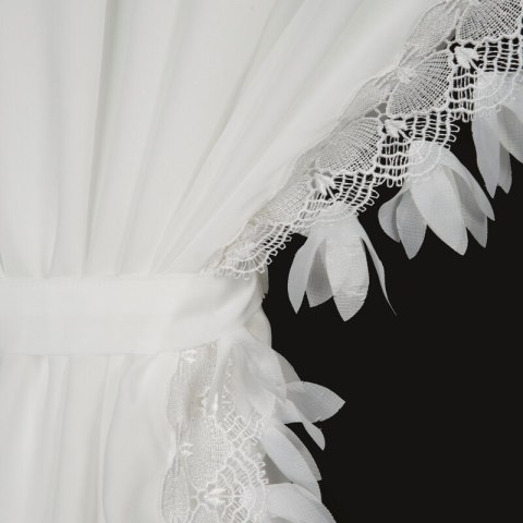 FIRANA GOTOWA LORETA 1 NA TAŚMIE 400 X 250 CM BIAŁY