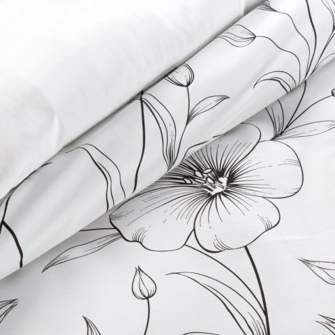 KOMPLET POŚCIELI SATYNOWEJ SPRING 64 160 X 200 CM BIAŁY