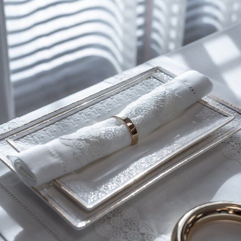 PATERA DEKORACYJNA OLIVIA (01) 39 X 15 X 3 CM BIAŁY