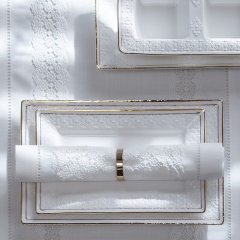 PATERA DEKORACYJNA OLIVIA (02) 26 X 16 X 2 CM BIAŁY