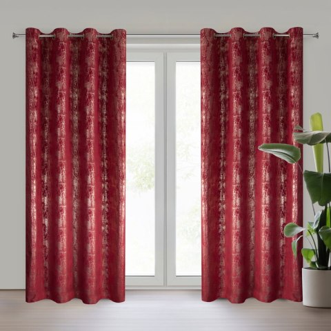 ZASŁONA GOTOWA INGRID 140 X 250 CM BORDOWY