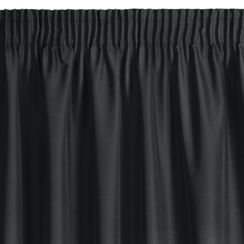 ZASŁONA GOTOWA RITA NA TAŚMIE 140 X 270 CM CZARNY