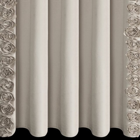 ZASŁONA GOTOWA ROSES 14 NA TAŚMIE 140 X 270 CM BEŻOWY