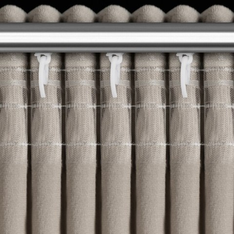 ZASŁONA GOTOWA ROSES 14 NA TAŚMIE 140 X 270 CM BEŻOWY