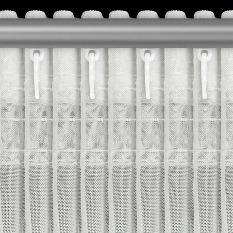 ZASŁONA GOTOWA ROSES 4 NA TAŚMIE 350 X 160 CM BIAŁY