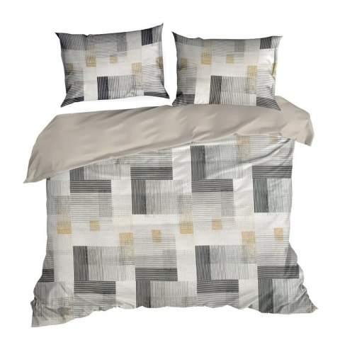 KOMPLET POŚCIELI HOME 06 160 X 200 CM STALOWY