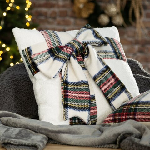 POSZEWKA ŚWIĄTECZNY 139 45 X 45 CM KREMOWY