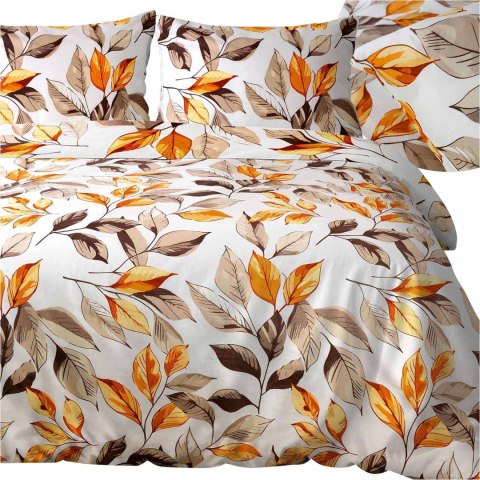 Pościel satyna bawełniana LEAVES/160x200 EXCLUSIVE