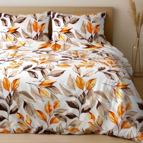 Pościel satyna bawełniana LEAVES/200x220 EXCLUSIVE
