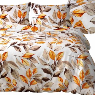 Pościel satyna bawełniana LEAVES/200x220 EXCLUSIVE