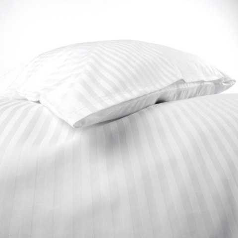 Poszewka hotelowa na zakładkę PASY 1cm biała/50x60