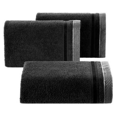 RĘCZNIK ABBIE (11) 50 X 90 CM CZARNY