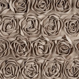 ZASŁONA GOTOWA ROSES 13 NA TAŚMIE 140 X 270 CM CIEMNOBEŻOWY