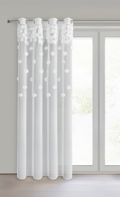 FIRANA GOTOWA DIANA 1 140 X 250 CM BIAŁY