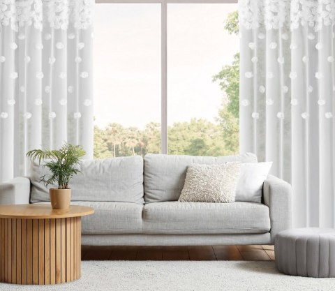 FIRANA GOTOWA DIANA 1 140 X 250 CM BIAŁY