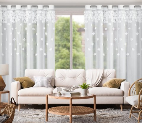 FIRANA GOTOWA DIANA 3 350 X 250 CM BIAŁY