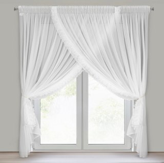 FIRANA GOTOWA LUISA 1 NA TAŚMIE 400 X 250 CM BIAŁY