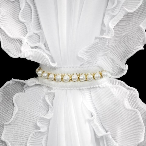 FIRANA GOTOWA LUISA 1 NA TAŚMIE 400 X 250 CM BIAŁY