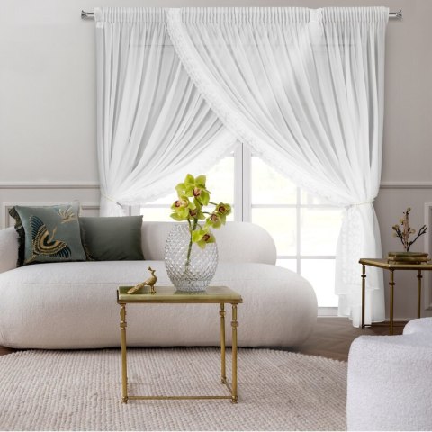 FIRANA GOTOWA LUISA 1 NA TAŚMIE 400 X 250 CM BIAŁY