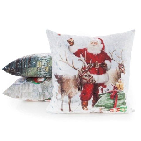 POSZEWKA ŚWIĄTECZNY 198 45 X 45 CM BIAŁY