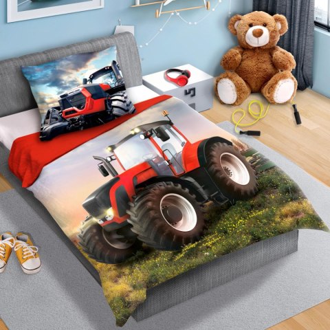 Pościel bawełna 160x200+1p70x80 Traktor