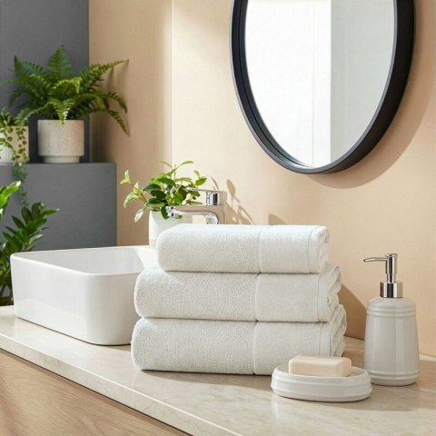 RĘCZNIK FERO (01) 140 X 70 CM KREMOWY