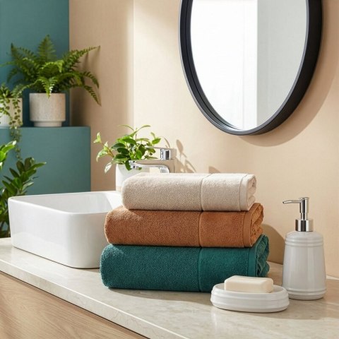 RĘCZNIK FERO (01) 140 X 70 CM KREMOWY