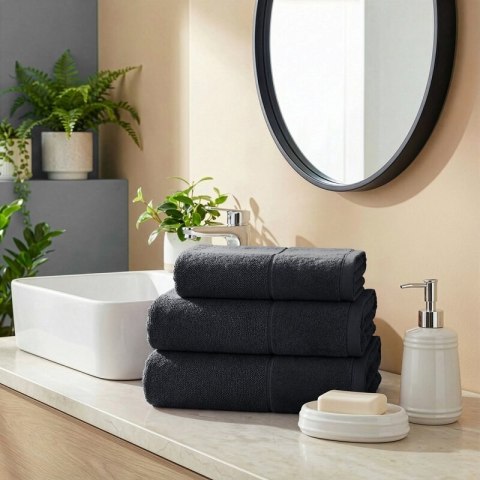 RĘCZNIK FERO (09) 140 X 70 CM CZARNY