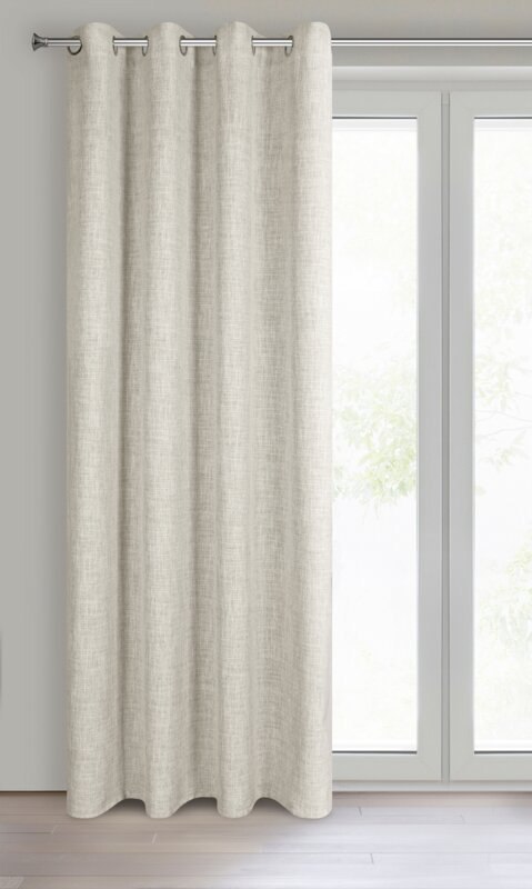 ZASŁONA GOTOWA ROMA 140 X 250 CM NATURALNY