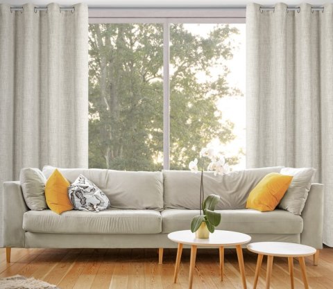 ZASŁONA GOTOWA ROMA 140 X 250 CM NATURALNY