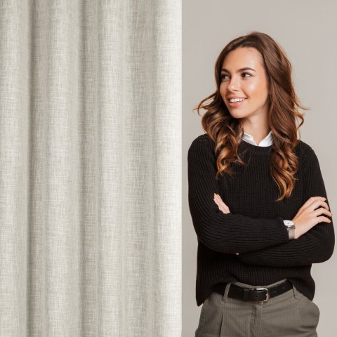 ZASŁONA GOTOWA ROMA 140 X 250 CM NATURALNY