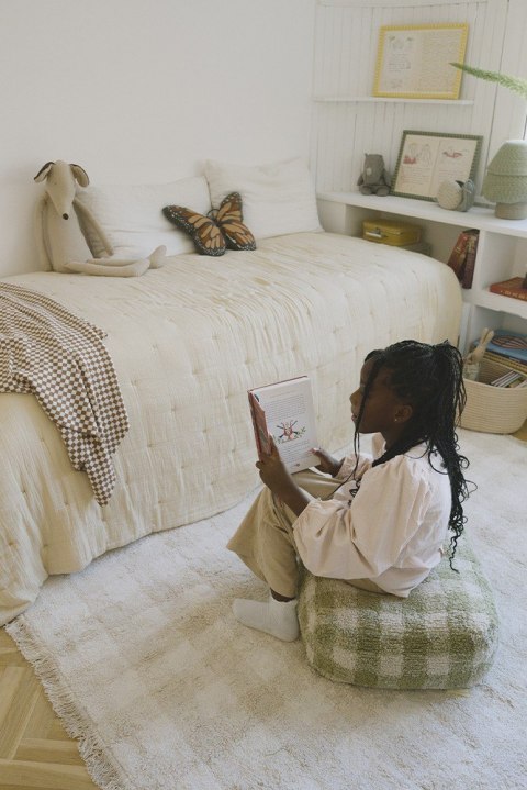 Dywan Bawełniany Vichy Ivory 90 × 120 cm, Swan Lake, Lorena Canals