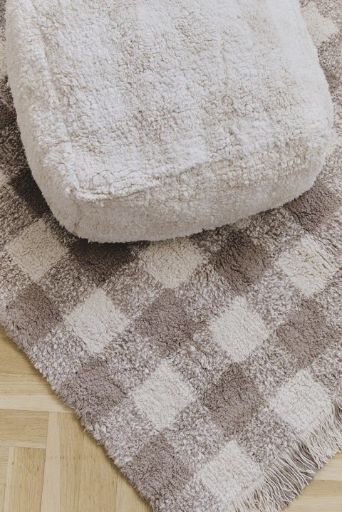 Dywan Bawełniany Vichy Marron 150 × 180 cm, Swan Lake, Lorena Canals