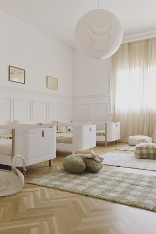 Dywan Bawełniany Vichy Matcha 90 × 120 cm, Swan Lake, Lorena Canals