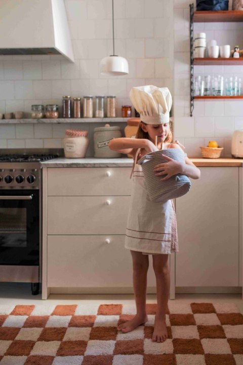 Dywan bawełniany Kitchen Tiles Toffee 90x130 cm Lorena Canals