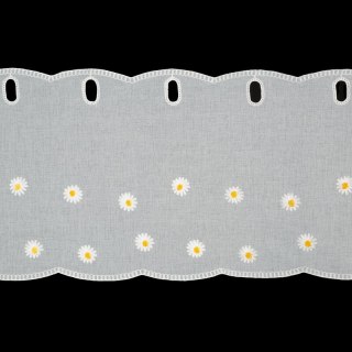 FIRANA GOTOWA BELLIS NA TAŚMIE 150 X 40 CM BIAŁY