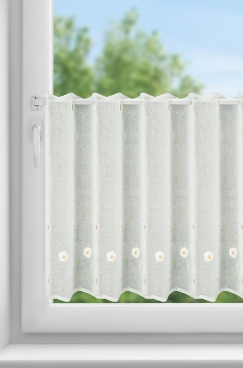 FIRANA GOTOWA BELLIS NA TAŚMIE 150 X 70 CM BIAŁY