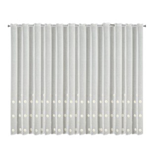 FIRANA GOTOWA BELLIS NA TAŚMIE 350 X 145 CM BIAŁY