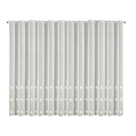 FIRANA GOTOWA BELLIS NA TAŚMIE 350 X 145 CM BIAŁY