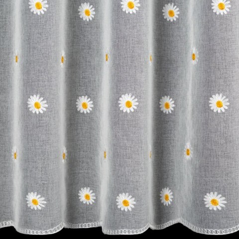 FIRANA GOTOWA BELLIS NA TAŚMIE 350 X 145 CM BIAŁY