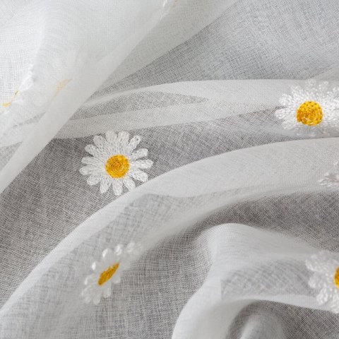 FIRANA GOTOWA BELLIS NA TAŚMIE 350 X 145 CM BIAŁY