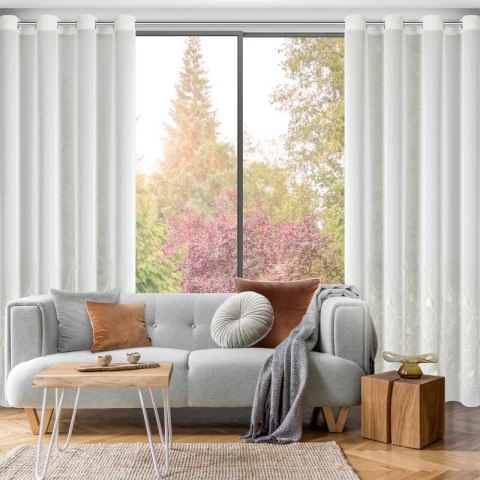 FIRANA GOTOWA BROKLYN 140 X 250 CM BIAŁY