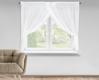 FIRANA GOTOWA LUISA 1 NA TAŚMIE 400 X 160 CM BIAŁY